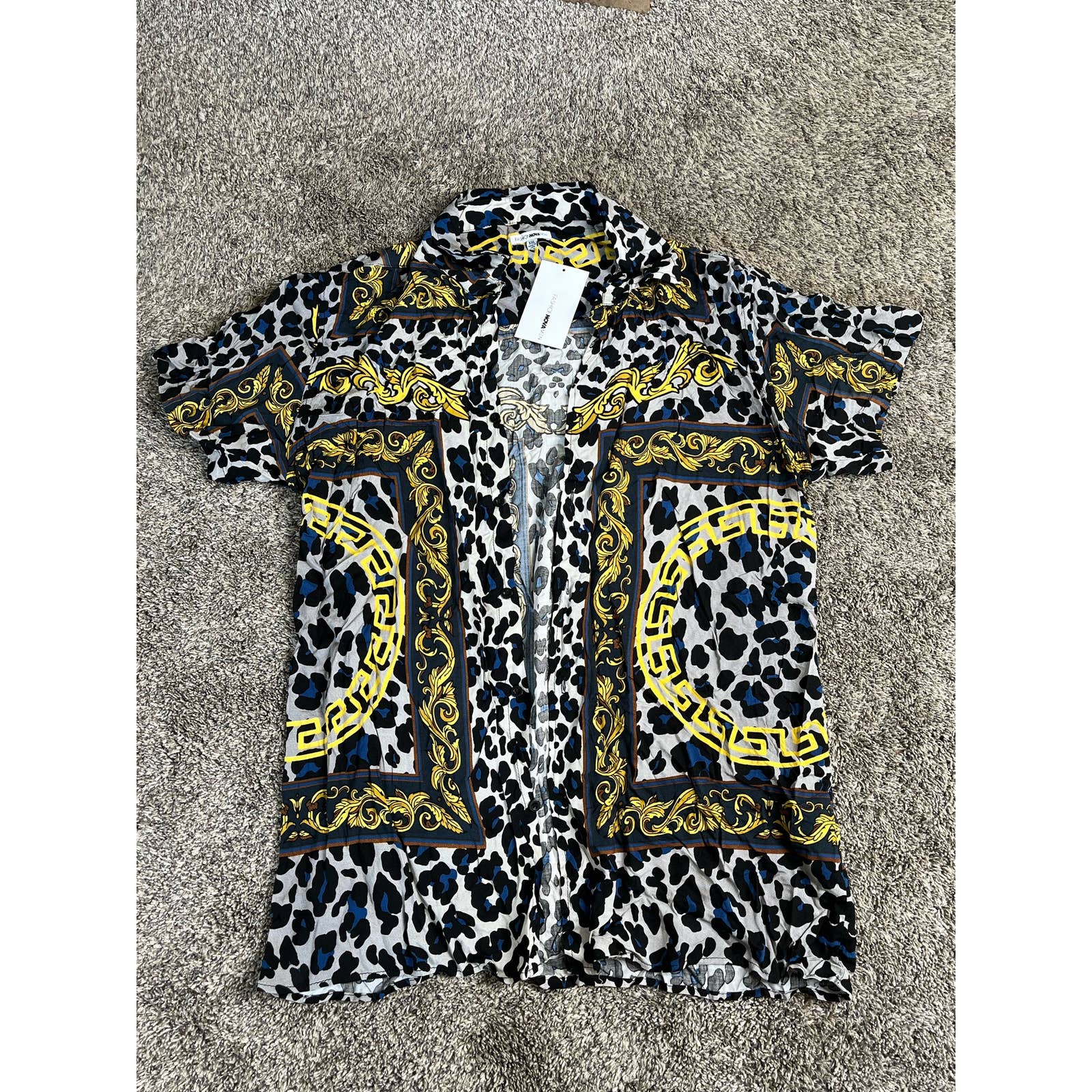 Nwt Fashion Nova Men Button Shirt Xxl